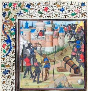 The Siege of Antioch. Miniature from the Historia by William of Tyre, 1460s by Unbekannt