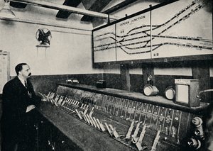 The Signal-Box at a Tube Railway Junction