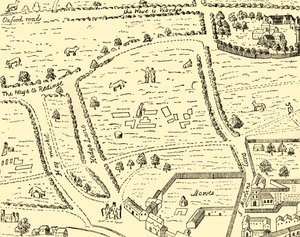 The Site of Leicester Square by Unbekannt
