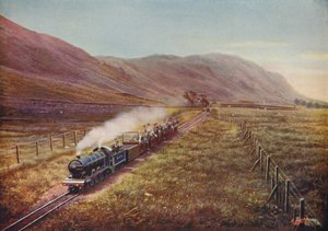 The Smallest Passenger Railway in the World. In Eskdale, Cumberland, 1926