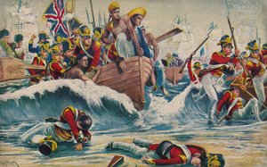 The Somerset Light Infantry. The Desperate Landing at Aboukir Bay, 1801 by Unbekannt