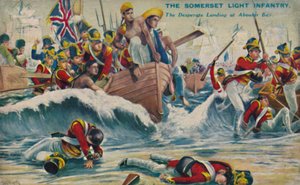 The Somerset Light Infantry. The Desperate Landing at Aboukir Bay, 1801, 1939