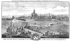 The South-West Prospect of the City of Canterbury