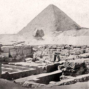 The Sphinx and the Great Pyramid, Egypt, Early 20th Century by Unbekannt