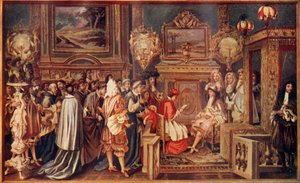 The Sun King Louis XIV of France with His Brilliant Court