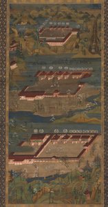 The Three Sacred Shrines at Kumano: Kumano Mandala by Unbekannt