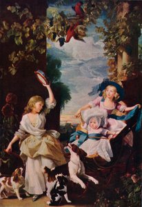 The Three Youngest Daughters of George III by Unbekannt
