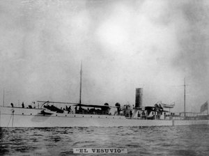 The Vesubio battleship, 1898, 1920s