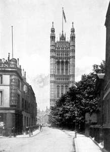 The Victoria Tower, Palace of Westminster, London by Unbekannt