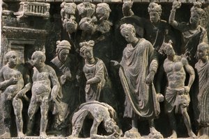 Relief Showing an Attempt on the Buddha