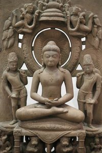 The Victoria and Albert Museum. The Jina Rishabhanatha. 800-900. Sandstone. Northern India. United Kingdom by Unbekannt