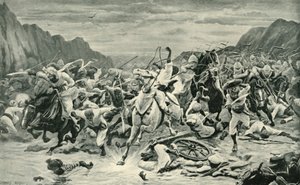 The Victory of Kandahar Cavalry Pursuit to the Arghandab River, 1901 by Unbekannt