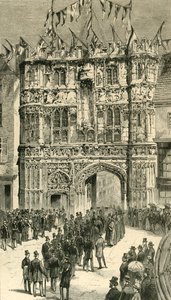The Visitors Being Introduced To The Dean: Colonial and Indian Visitors at Canterbury, 1886 by Unbekannt