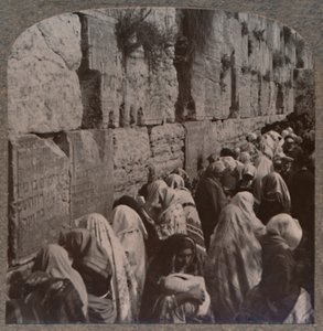 The Wailing Place of the Jews, Jerusalem, c1900 by Unbekannt