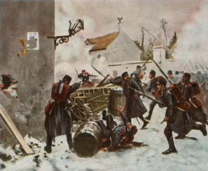 The Württemberg Division at Champigny by Unbekannt