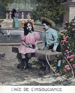 The age of Innocence, French Postcard, c1900 by Unbekannt