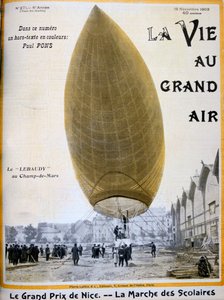 The Airship of Pierre and Paul Lebaudy, France by Unbekannt