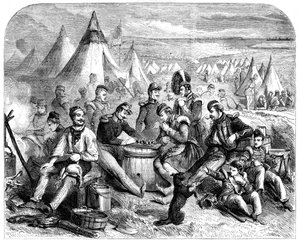 The Amusement of the Soldiers Before Sevastopol by Unbekannt