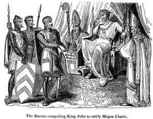 The Barons Compelling King John to Ratify the Magna Carta by Unbekannt