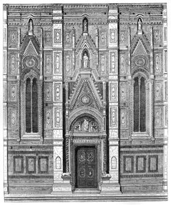 The canonical gate of the Basilica of Santa Maria del Fiore, Florence, Italy, 1882 by Unbekannt