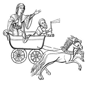 The Carruca, 9th Century by Unbekannt