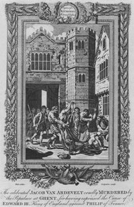 The celebrated Jacob Van Ardevelt cruelly murdered by the Populace at Ghent by Unbekannt