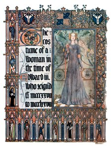 The Costume of a Woman in the Reign of Edward III, 1909 by Unbekannt