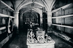 The Crypt Under the Chancel of St Georges Chapel, Windsor Castle, 1910-1911 by Unbekannt