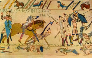 The Death of Harold at the Battle of Hastings, 1066 by Unbekannt