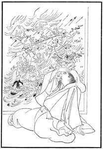 The death of Kose no Hirotaka by Unbekannt