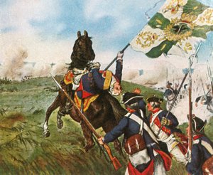 The Death of Schwerin at Prague, 6 May 1757 by Unbekannt