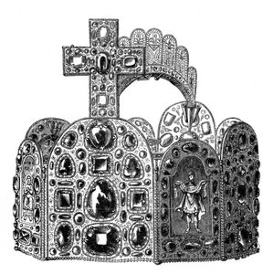 The diadem of Charlemagne, c8th century, 1870 by Unbekannt