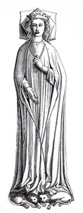 The Effigy of Eleanor of Castile Located at Westminster Abbey