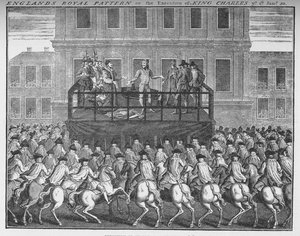The execution of King Charles I, 30 January 1649 by Unbekannt