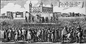 The Execution of the Duke of Monmouth, Tower Hill, London, 15 July 1685 by Unbekannt