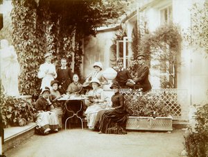 The family of Duke Fyodor Uvarov at their country estate, Porechye, Russia