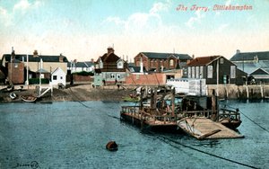 The ferry at Littlehampton, West Sussex, 1907