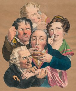 The five senses, late 18th-early 19th century by Unbekannt