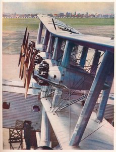 The four Bristol Jupiter engines of the Imperial Airways liner Scylla