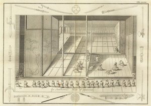 The Hall of Audience of the Dutch Ambassadors. From The History of Japan by Engelbert Kaempfer by Unbekannt
