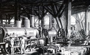The Manufacture Floor of the Societe Alsacienne de Constructions Mecaniques by Unbekannt