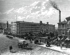 The mill at Saltaire, c1880 by Unbekannt