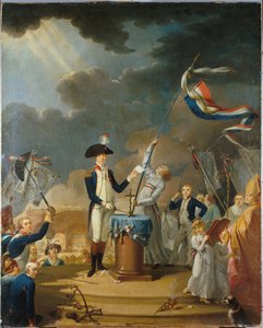 The oath of La Fayette at the Festival of the Federation, 14 July 1790