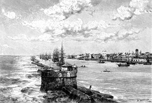 The port of Recife, Brazil, 1895 by Unbekannt
