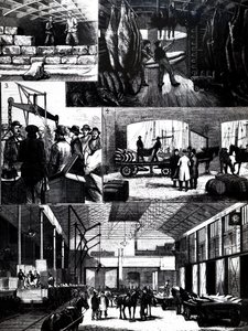 The process of moving chilled meat from the US to Liverpool by Unbekannt