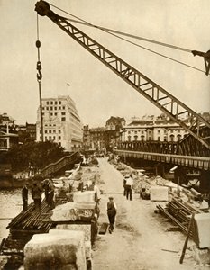 The rebuilding of Waterloo Bridge, London, 1934-1935 by Unbekannt