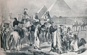 The Royal Party Leaving the Encampment at Giza, Egypt by Unbekannt