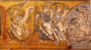 The sea gave up its dead The Last Judgement (detail), 12th century