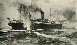 The sinking of the SS Arabic, First World War, 19 August 1915
