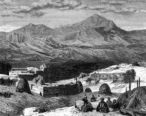 The Village of Gharzen and the Mountains of Kurdistan by Unbekannt